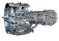 IAE V2500 cutaway A4 Photo Print