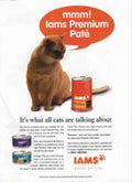 Iams Premium Pate Vintage Retro Advert Poster A4 Photo Print