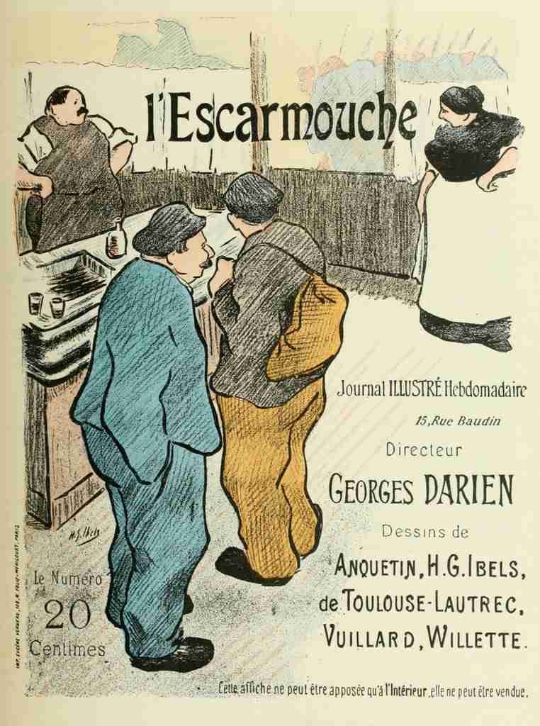 Ibels Henri Gabriel Les Affiches Illustrees 1886 1895 1896 LEscarmouche 1 A4 Photo Print