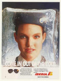 Iberia Ice Bag Vintage Retro Advert Ads A4 Photo Print