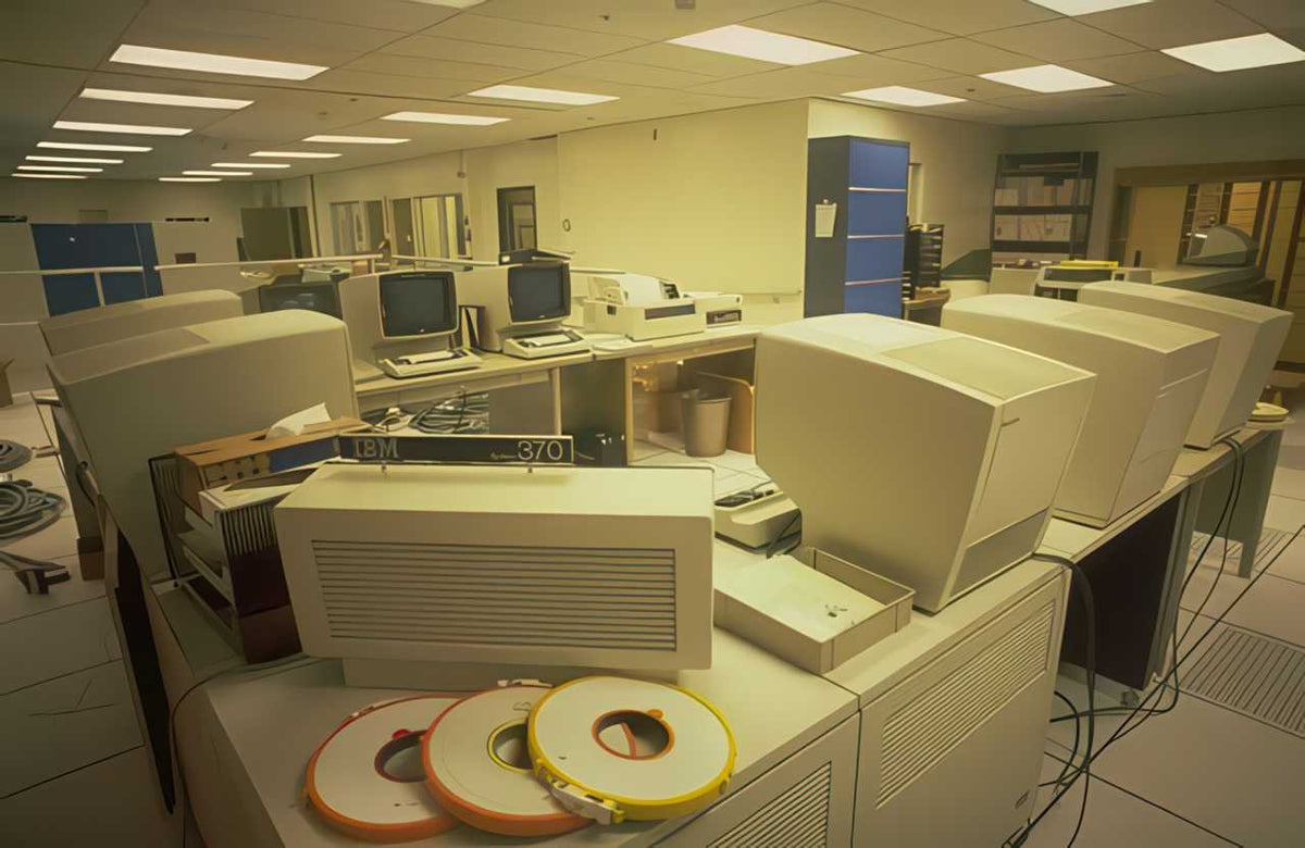 Ibm 370 Data A4 Photo Print