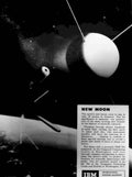 Ibm Moon Rocket Vintage Retro Advert Poster A4 Photo Print