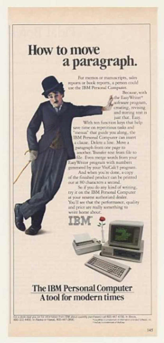 Ibm Personal Computer Vintage Retro Advert Ads A4 Photo Print