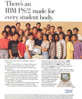Ibm Ps2 Students Vintage Retro Advert Poster A4 Photo Print