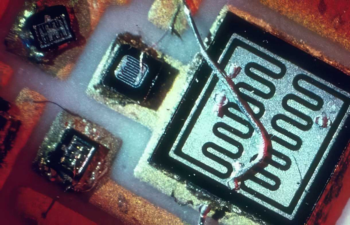 Ic Microprocessor Chips A4 Photo Print