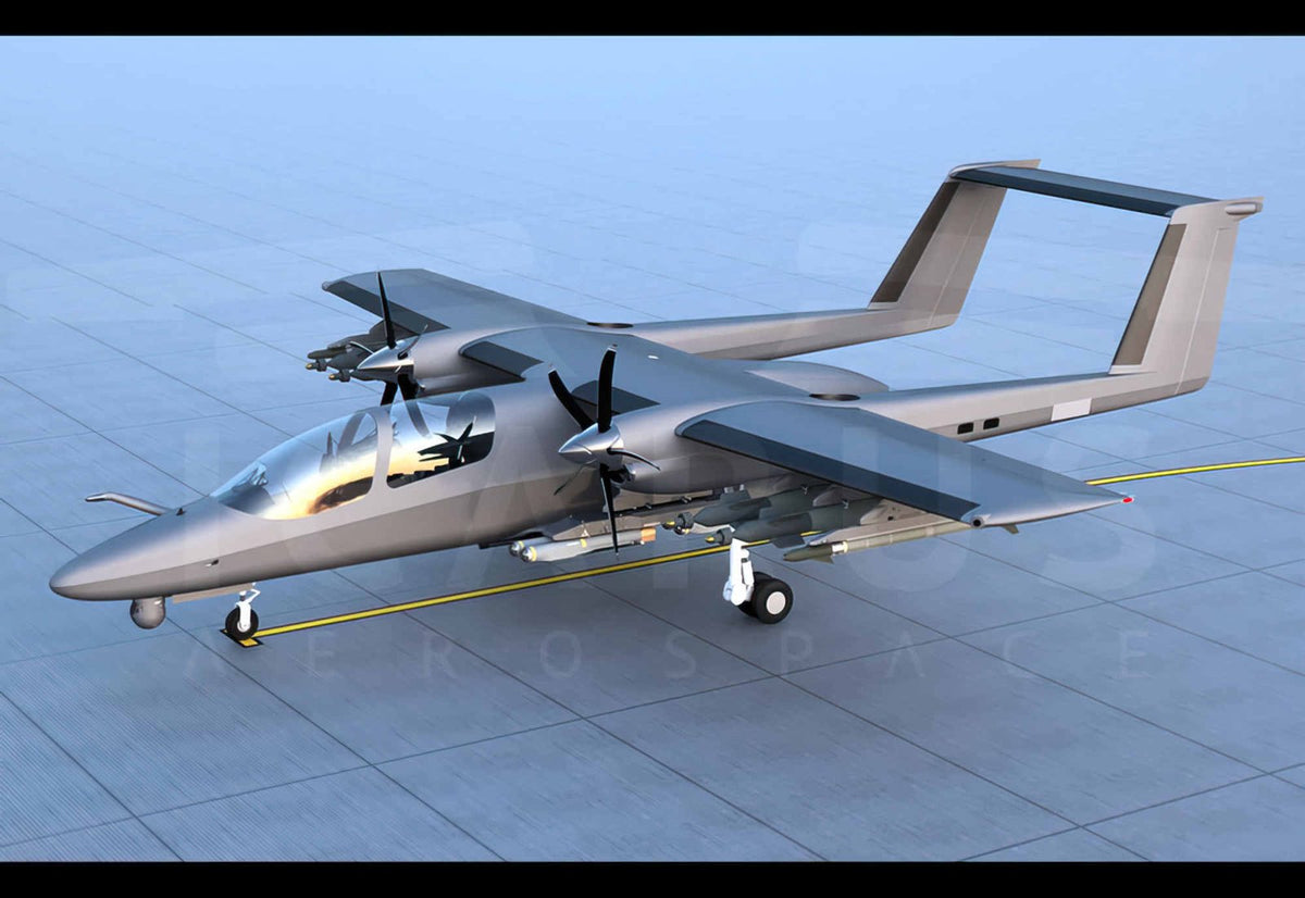 Icarus Aerospace Wasp Close Air Support Twin Boom Aircraft Concept Canada A4 Photo Print