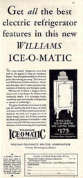 Ice Omatic Refrigerator 1 Vintage Retro Advert Ads A4 Photo Print