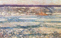 Ice On The Hudson River Hassam Impressionism American A4 Photo Print