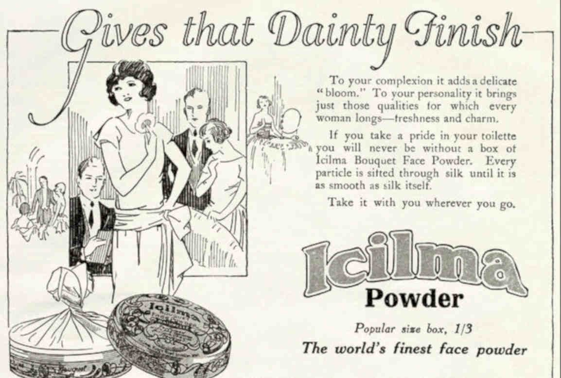 Iclima Bouquet Powder Vintage Retro Advert Poster A4 Photo Print
