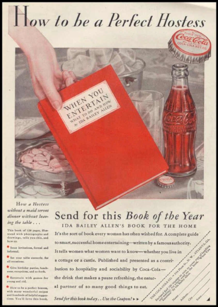 Ida Bailey Entertain 2 Vintage Retro Advert Ads A4 Photo Print