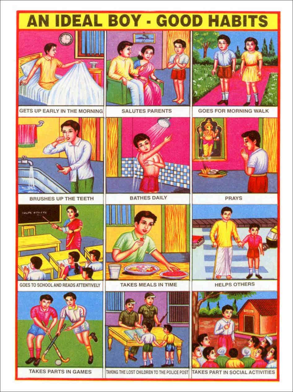 Ideal Boy Indian Chart Vintage Retro Advert Poster A4 Photo Print