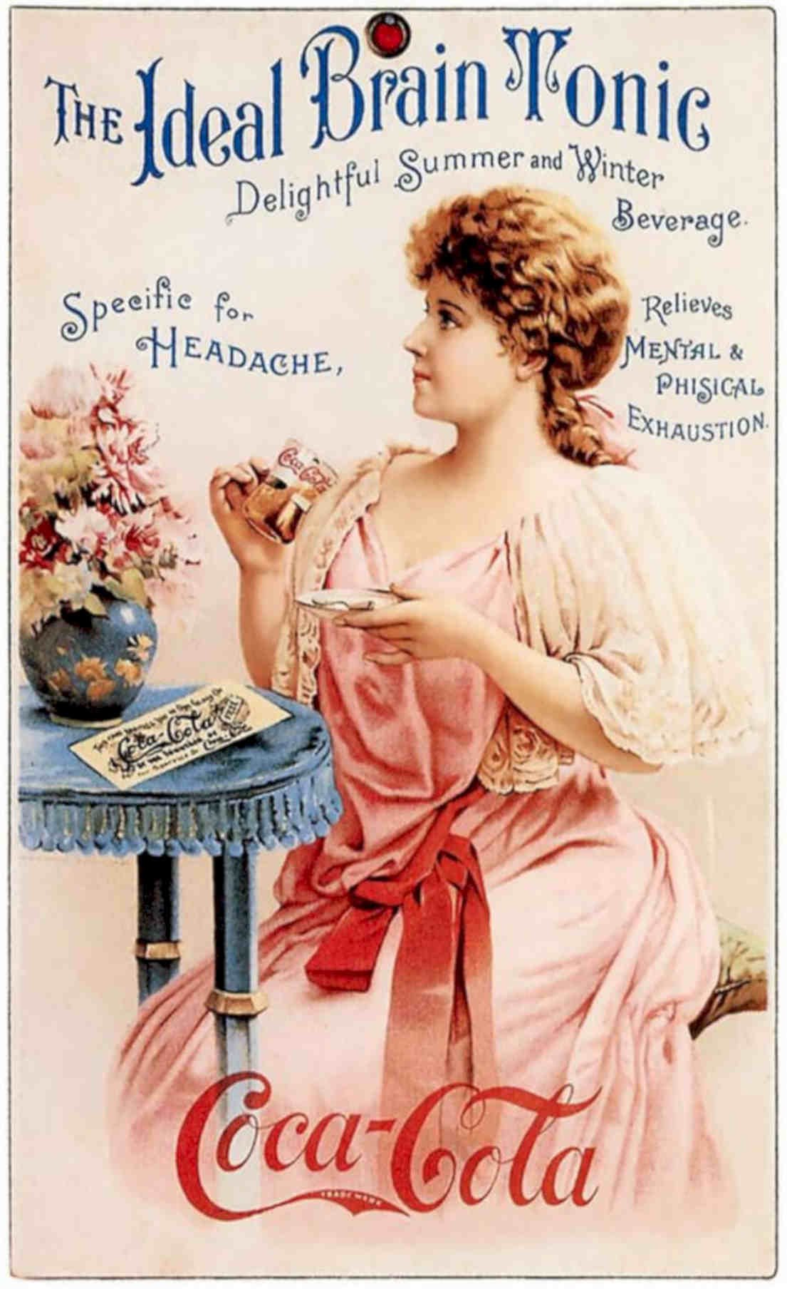Ideal Brain Tonic Vintage Retro Advert Poster A4 Photo Print