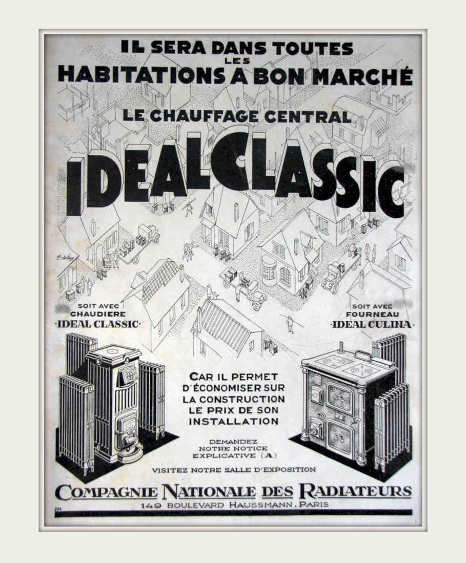 Ideal Classic Heating Vintage Retro Advert Poster A4 Photo Print