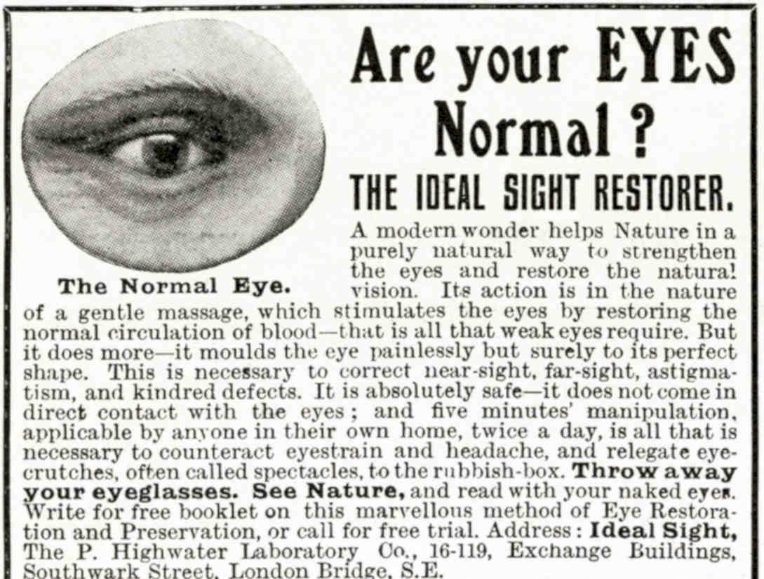 Ideal Sight Restorer Vintage Retro Advert Poster A4 Photo Print
