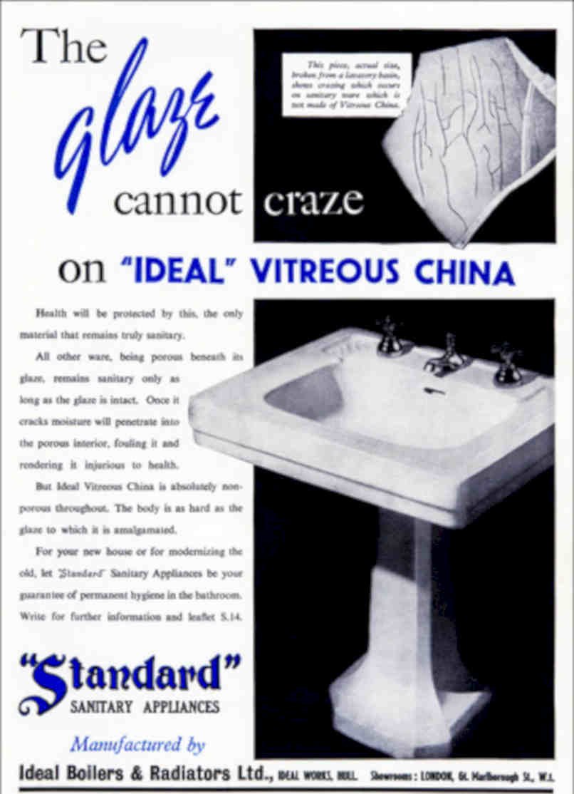 Idealvitreouschina Ad 191 Vintage Retro Advert Poster A4 Photo Print
