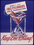 Idle Cylinders Rolling Vintage Retro Advert Poster A4 Photo Print