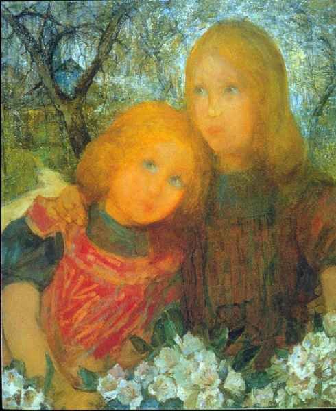 Idyll by Mondrian Impressionism A4 Photo Print