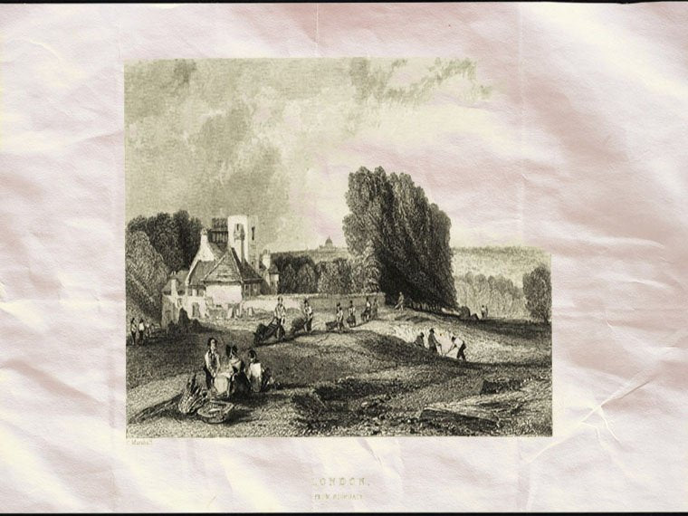 Ighgate London Great Britain England Uk Marshall 1830 Vintage A4 Photo Print