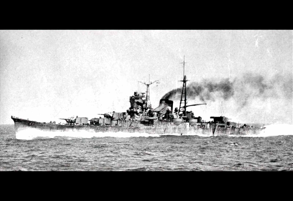 Ijn Mogami Heavy Cruiser 1934 Imperial Japan A4 Photo Print