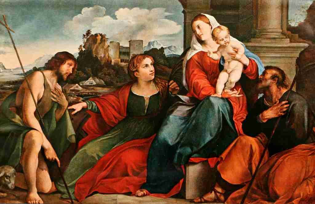 Il Vecchio Palma 1480 1528 Christliche Kunst 2 Sacred Conversion A4 Photo Print
