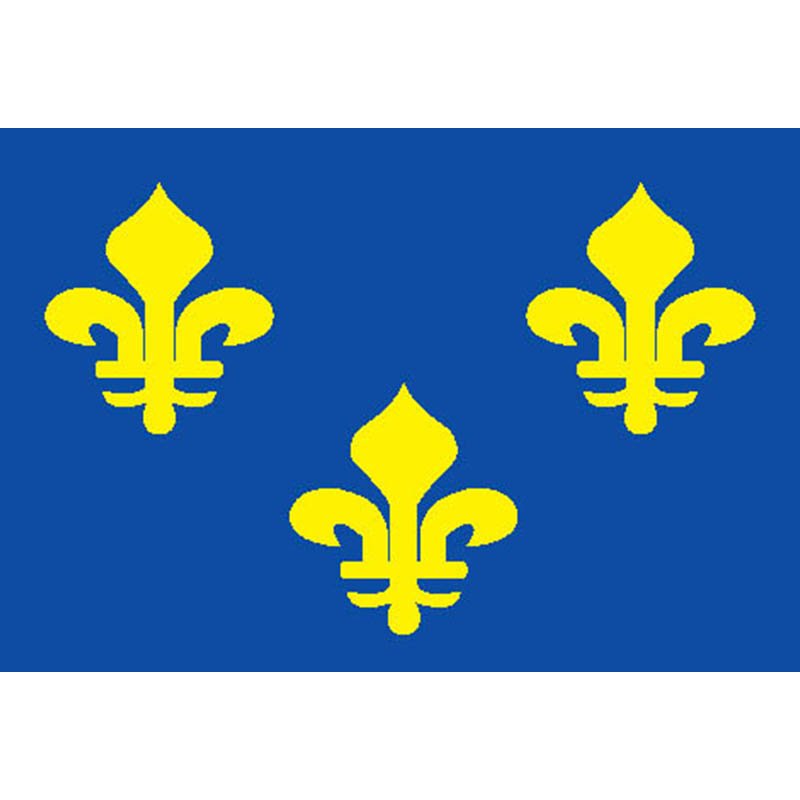 Iledefrance Prov Flag N3166 A4 Photo Print