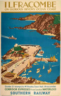 Ilfracombe Devon Coast Vintage Retro Advert Poster A4 Photo Print
