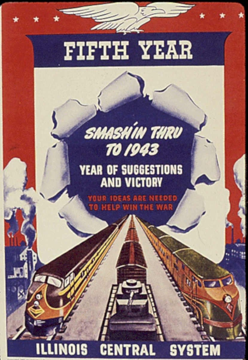 Illinois Central 1943 Vintage Retro Advert Poster A4 Photo Print