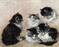 Illustrated Cat Book 1 032 Vintage Illustration A4 Photo Print