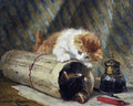 Illustrated Cat Book 1 036 Vintage Illustration A4 Photo Print