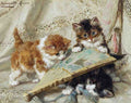 Illustrated Cat Book 1 047 Vintage Illustration A4 Photo Print