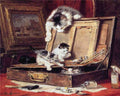 Illustrated Cat Book 1 060 Vintage Illustration A4 Photo Print