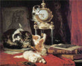 Illustrated Cat Book 1 062 Vintage Illustration A4 Photo Print
