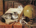Illustrated Cat Book 1 064 Vintage Illustration A4 Photo Print