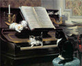 Illustrated Cat Book 1 066 Vintage Illustration A4 Photo Print