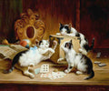 Illustrated Cat Book 1 102 Vintage Illustration A4 Photo Print