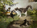 Illustrated Cat Book 2 028 Vintage Illustration A4 Photo Print