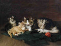Illustrated Cat Book 2 035 Vintage Illustration A4 Photo Print
