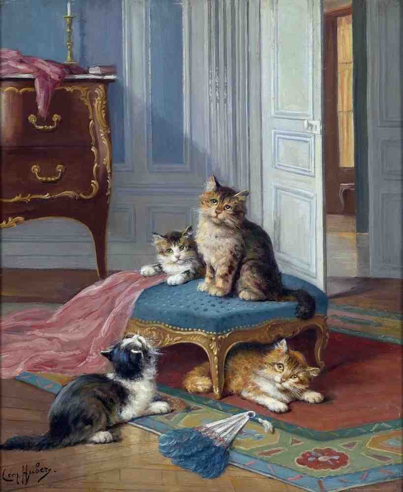 Illustrated Cat Book 2 039 Vintage Illustration A4 Photo Print