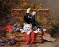 Illustrated Cat Book 2 042 Vintage Illustration A4 Photo Print
