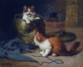 Illustrated Cat Book 2 043 Vintage Illustration A4 Photo Print