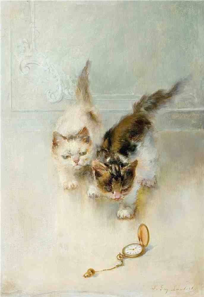 Illustrated Cat Book 2 045 Vintage Illustration A4 Photo Print