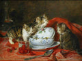 Illustrated Cat Book 2 046 Vintage Illustration A4 Photo Print