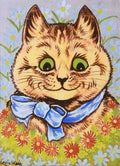 Illustrated Cat Book 2 052 Vintage Illustration A4 Photo Print