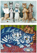 Illustrated Cat Book 2 057 Vintage Illustration A4 Photo Print