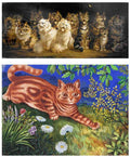 Illustrated Cat Book 2 059 Vintage Illustration A4 Photo Print