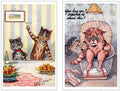 Illustrated Cat Book 2 074 Vintage Illustration A4 Photo Print