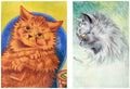 Illustrated Cat Book 2 076 Vintage Illustration A4 Photo Print