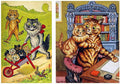 Illustrated Cat Book 2 078 Vintage Illustration A4 Photo Print