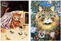 Illustrated Cat Book 2 079 Vintage Illustration A4 Photo Print