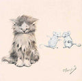 Illustrated Cat Book 2 087 Vintage Illustration A4 Photo Print